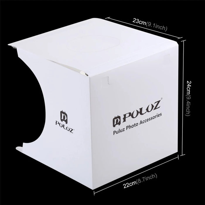 PULUZ PU5137 LED Photography Shadowless Bottom Light Lamp Panel Pad + 2LED Panels 20CM Lightbox Photo Studio Shooting Tent Box - 4