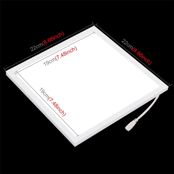 PULUZ PU5137 LED Photography Shadowless Bottom Light Lamp Panel Pad + 2LED Panels 20CM Lightbox Photo Studio Shooting Tent Box - 6