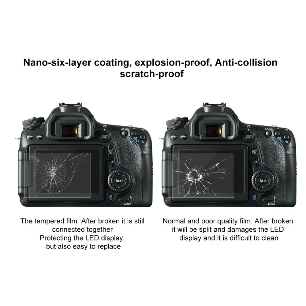 PULUZ PU5503 SLR Camera Tempered Glass Screen Protector for Canon 650D/70D/700D/750D/760D/80D - 4