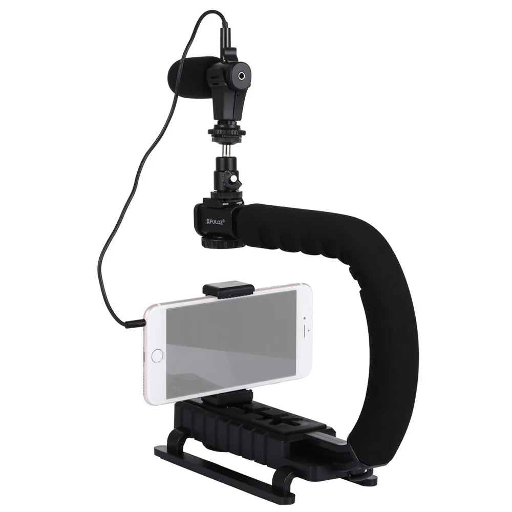 PULUZ PKT3011 U Shape DV Stabilizing Handle Bracket for DV Camcorder/DSLR Camera - 3