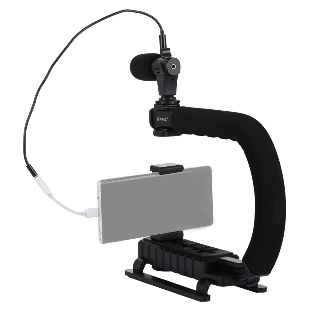 PULUZ PKT3011 U Shape DV Stabilizing Handle Bracket for DV Camcorder/DSLR Camera - 4