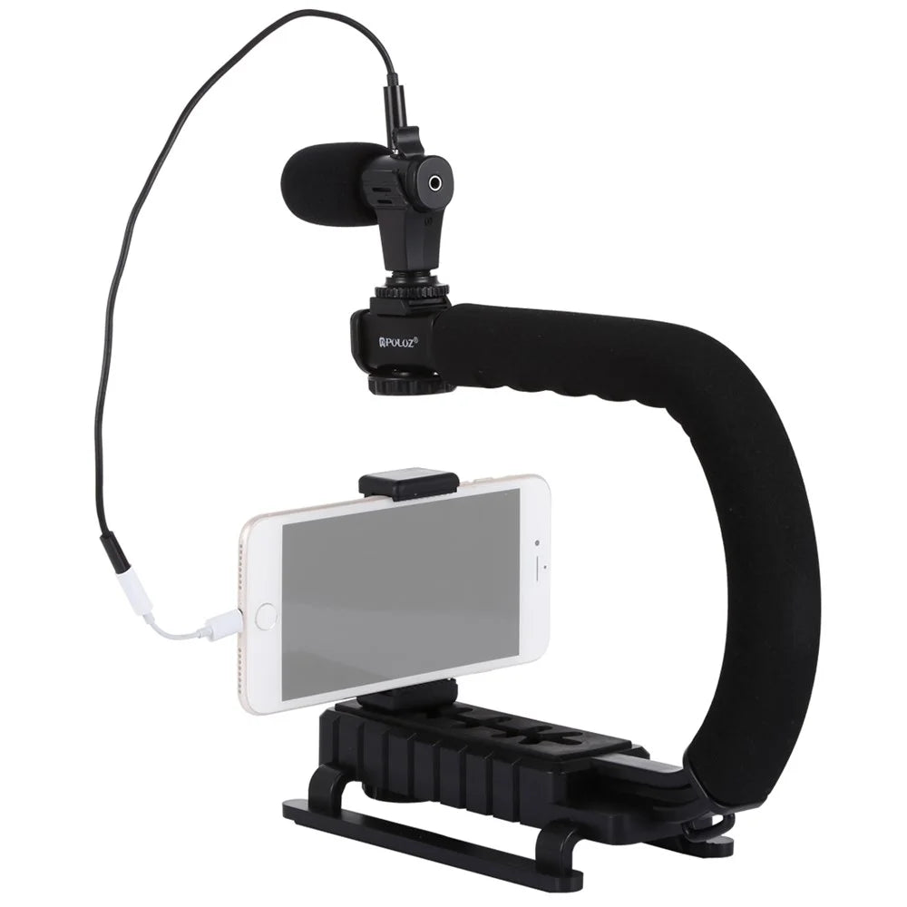 PULUZ PKT3011 U Shape DV Stabilizing Handle Bracket for DV Camcorder/DSLR Camera - 5