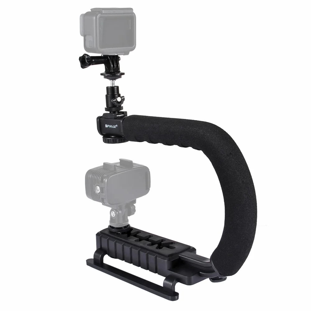 PULUZ PKT3011 U Shape DV Stabilizing Handle Bracket for DV Camcorder/DSLR Camera - 6