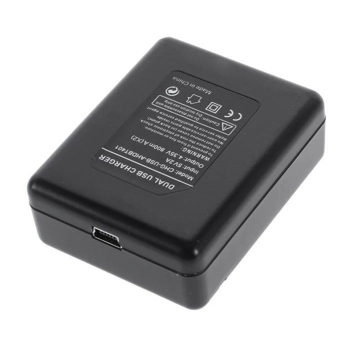 Portable Dual Ports Battery Charger for GoPro Hero 4 - 2