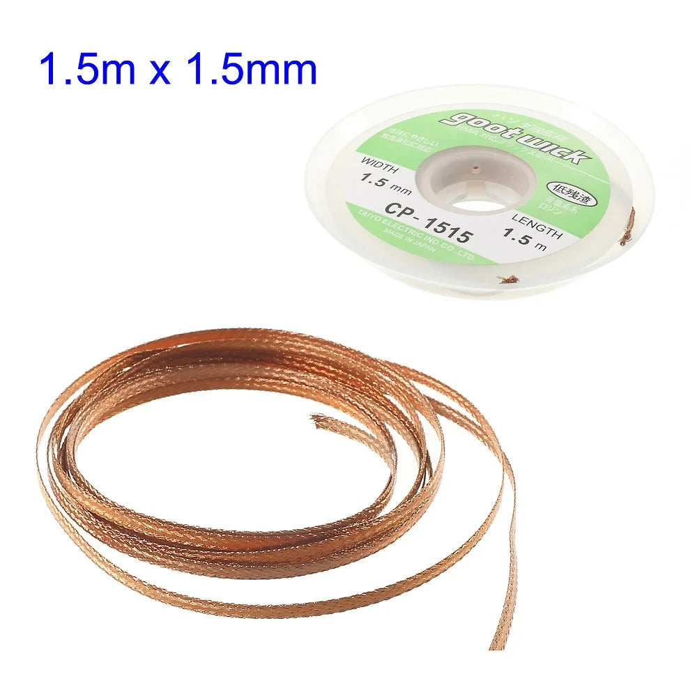 GOOT Wick 1.5mmx1.5m Desoldering Remover Braid Wire CP-1515 - 1