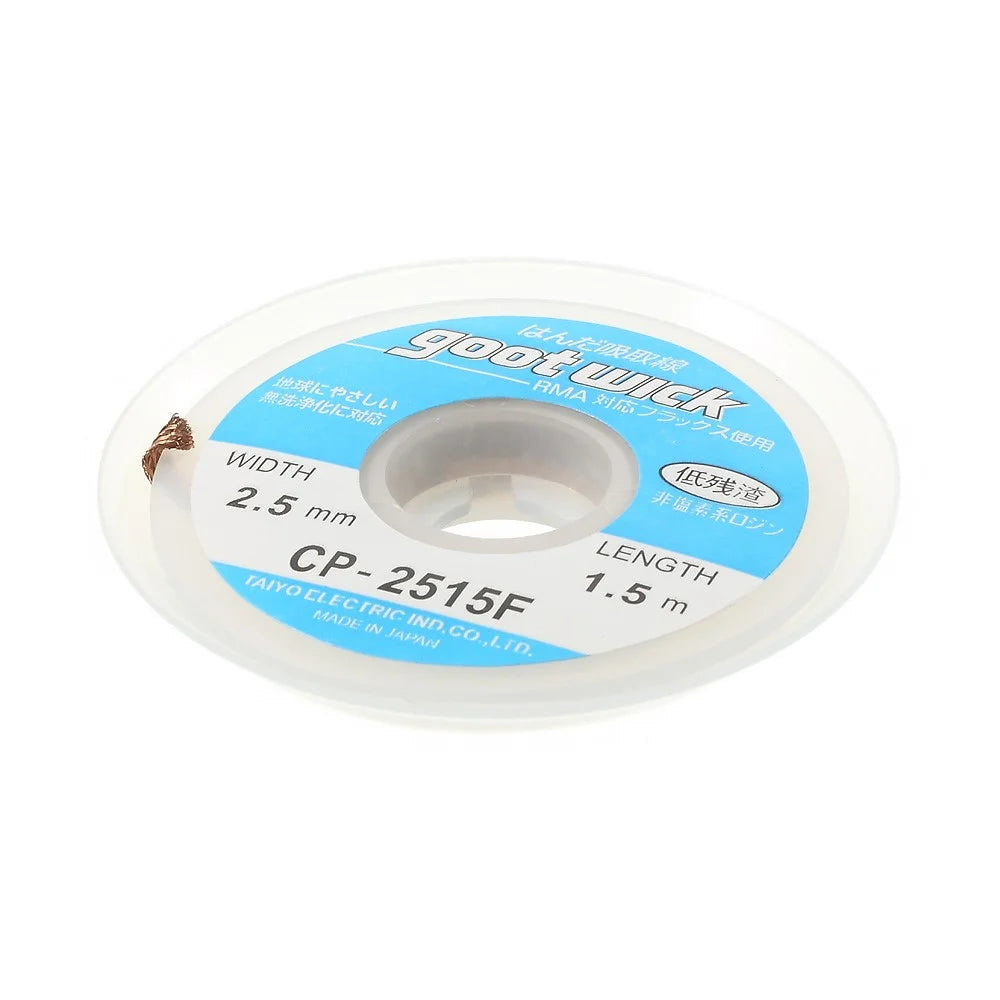 GOOT Wick 2.5mmx1.5m Desoldering Remover Braid Cable CP-2515F - 2
