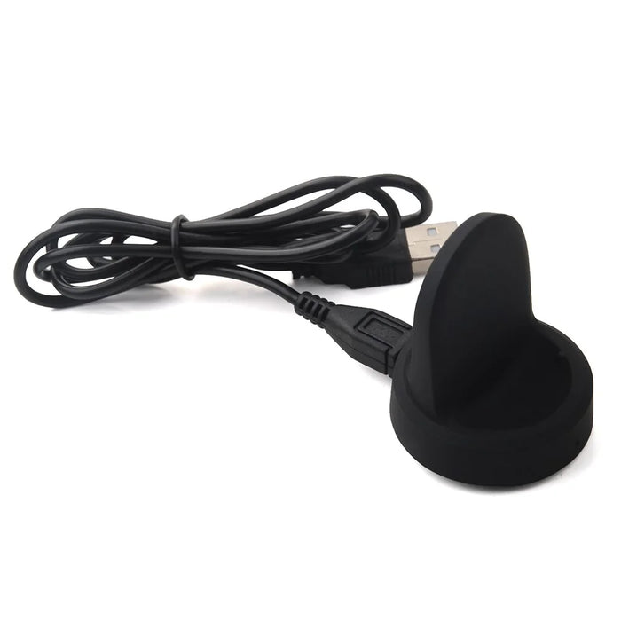For Samsung Gear S3 Classic / S3 Frontier / SM-R600 Charger Watch Wireless Charging Dock Stand with USB Cable - Black - 2