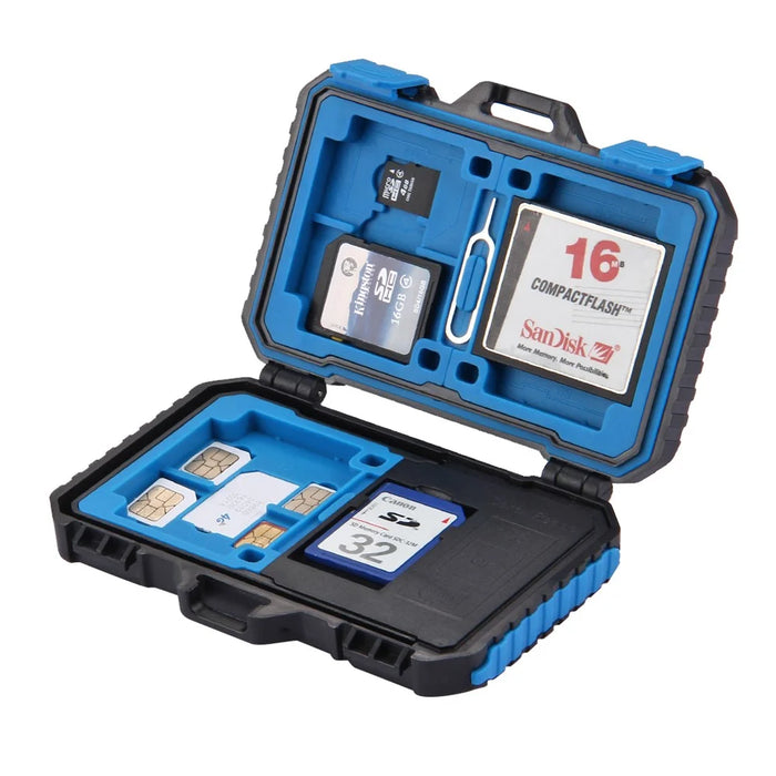 PULUZ PU5004 Card Reader + 22 in 1 Waterproof Memory Card Case with USB Cable - Black - 4