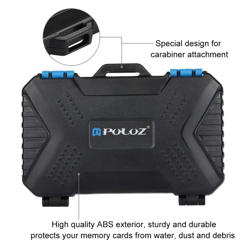 PULUZ PU5002 27 in 1 Memory Card / SIM Card Storage Case Storage Box - Black - 7