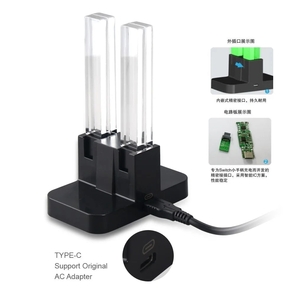 DOBE TNS-875 Four Charging Dock Charger Stand for Nintendo Switch Joy-Con - 7