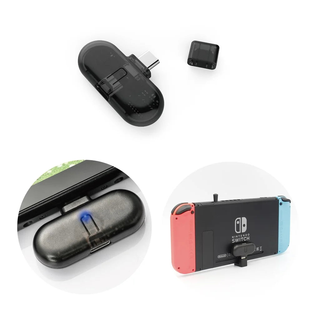GULIKIT Route + PRO Wireless CSR Bluetooth-compatible 2.1 + EDR Type-C USB Adapter Audio Transmitter Transceiver for Nintendo Switch - 1