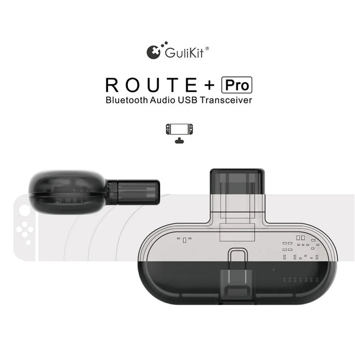 GULIKIT Route + PRO Wireless CSR Bluetooth-compatible 2.1 + EDR Type-C USB Adapter Audio Transmitter Transceiver for Nintendo Switch - 2