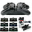 PS4 LED Light Controlled Dual Charger Station USB LED Charging Stand Dock - Black - 3