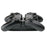 PS4 LED Light Controlled Dual Charger Station USB LED Charging Stand Dock - Black - 5