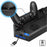 Multi-functional Console Stand with Vent Fans & Dual Controller Charging Slots for PS4 - 7