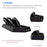 PS4 Console Ultra Thin Vertical Stand Charger with Dual Cooling Fan / 2 USB Charging Ports - Black - 3