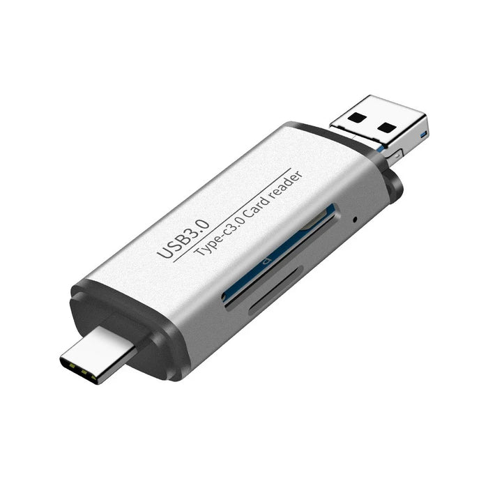 3 in 1 USB 3.0/Type-C/Micro USB TF Memory Card Reader OTG Adapter for Smartphone Laptop Computer - 4