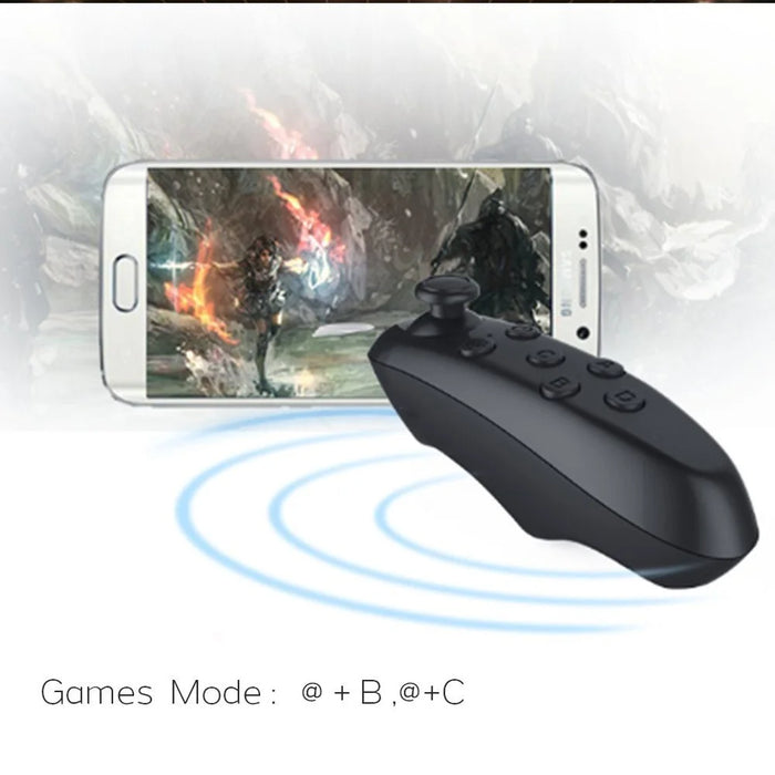 Bluetooth-compatible Remote Controller Mini Wireless Gamepad Mouse for iOS Android VR BOX - Black - 6