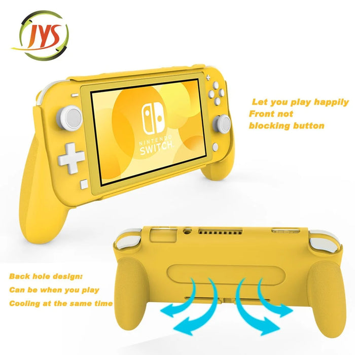 JYS Ergonomic Design for Switch Lite Main Engine Handle Type Enhances Grip JYS-SL04 Protective Shell - Yellow - 4