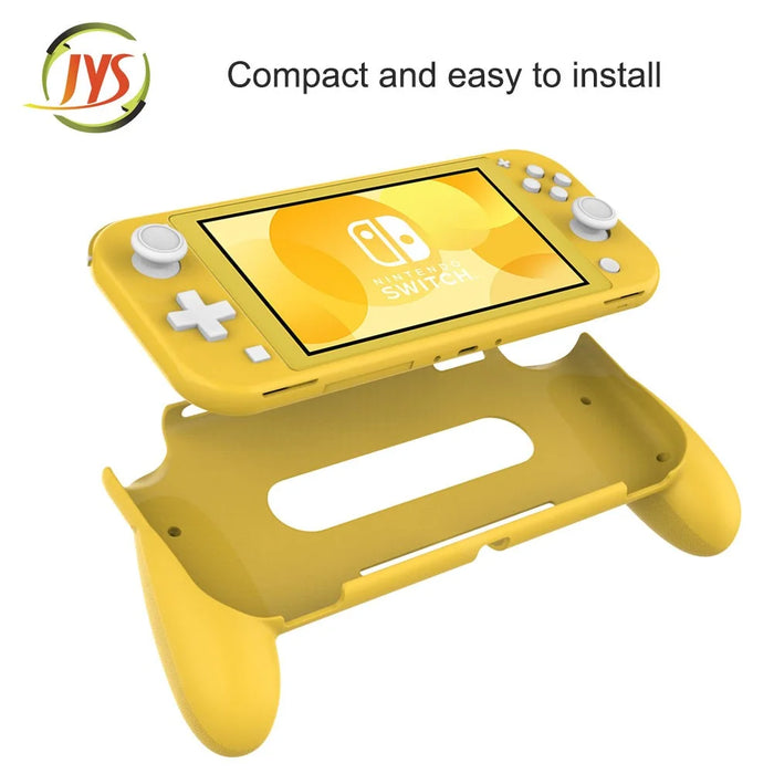 JYS Ergonomic Design for Switch Lite Main Engine Handle Type Enhances Grip JYS-SL04 Protective Shell - Yellow - 5