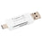 3 in 1 Type C + USB + Micro USB TF/Micro SD & SD Card Reader - White - 1