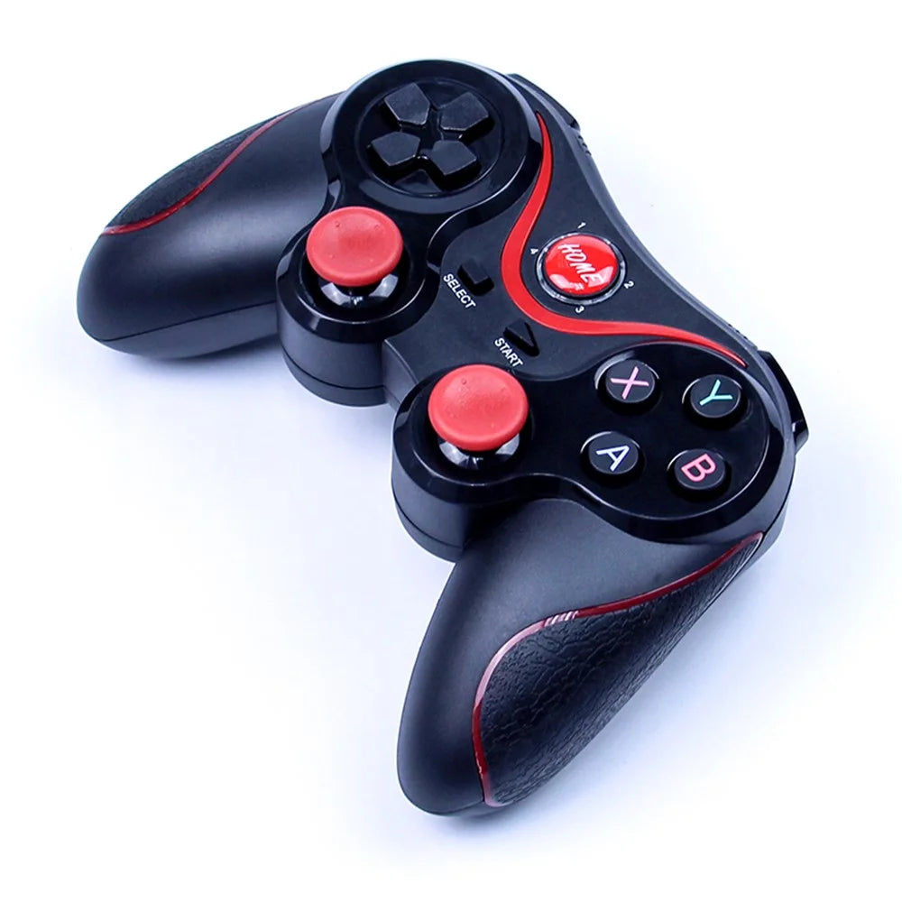 C8S Wireless Bluetooth-compatible Game Controller Gamepad Joystick for iOS Android Etc with Phone Clamp Holder - 4