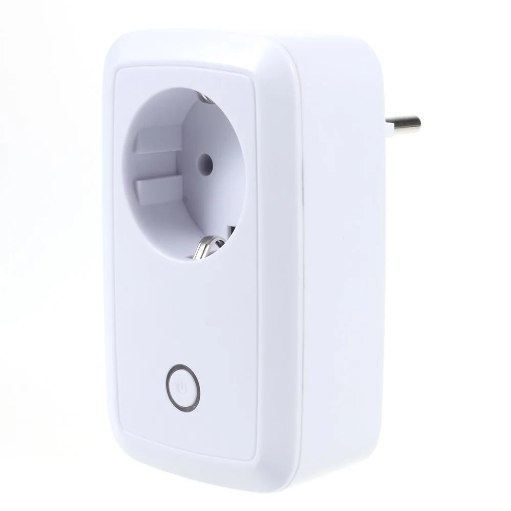 EU Standard Portable WiFi Plug Smart Home/Office Wireless Power Socket for iOS and Android - 1
