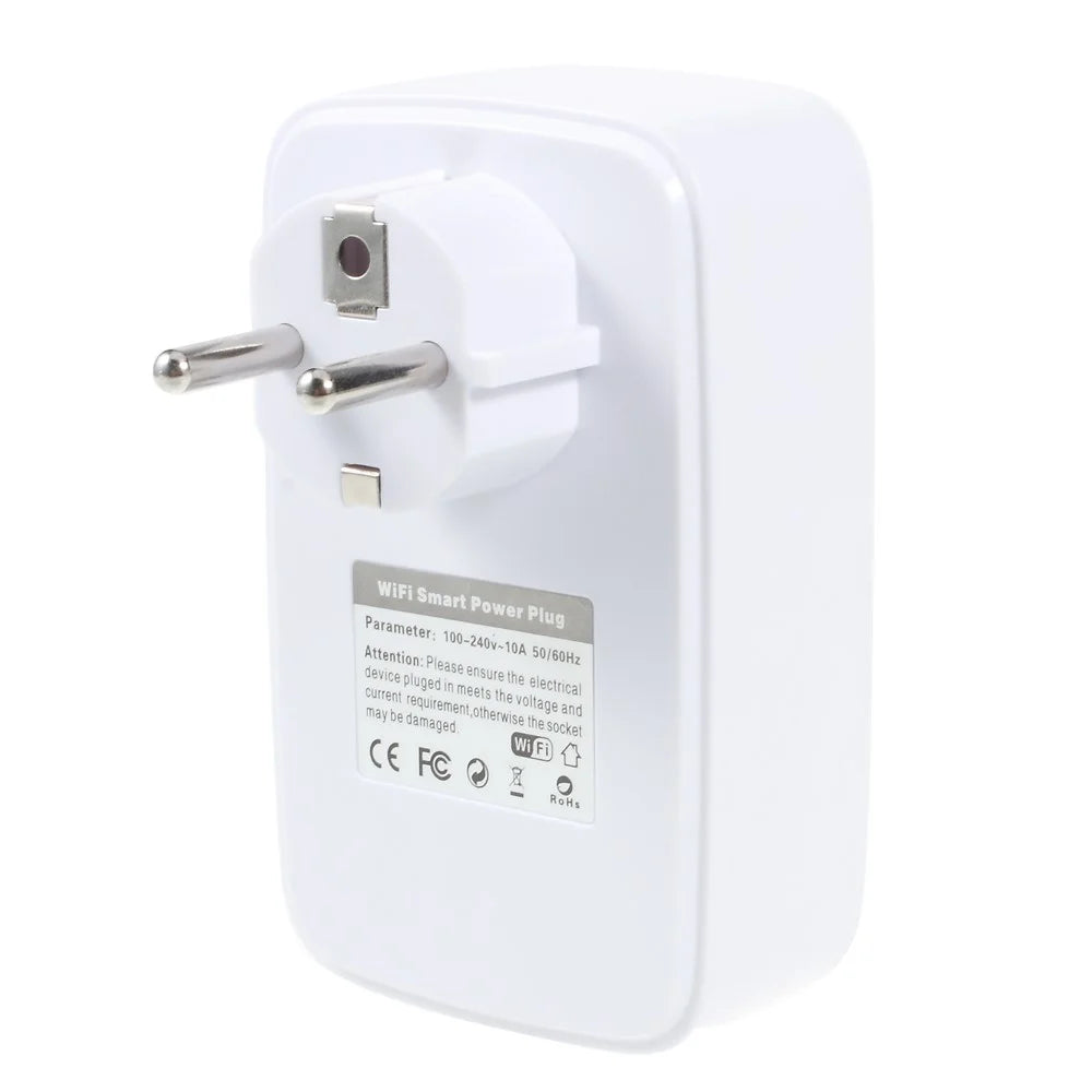 EU Standard Portable WiFi Plug Smart Home/Office Wireless Power Socket for iOS and Android - 2