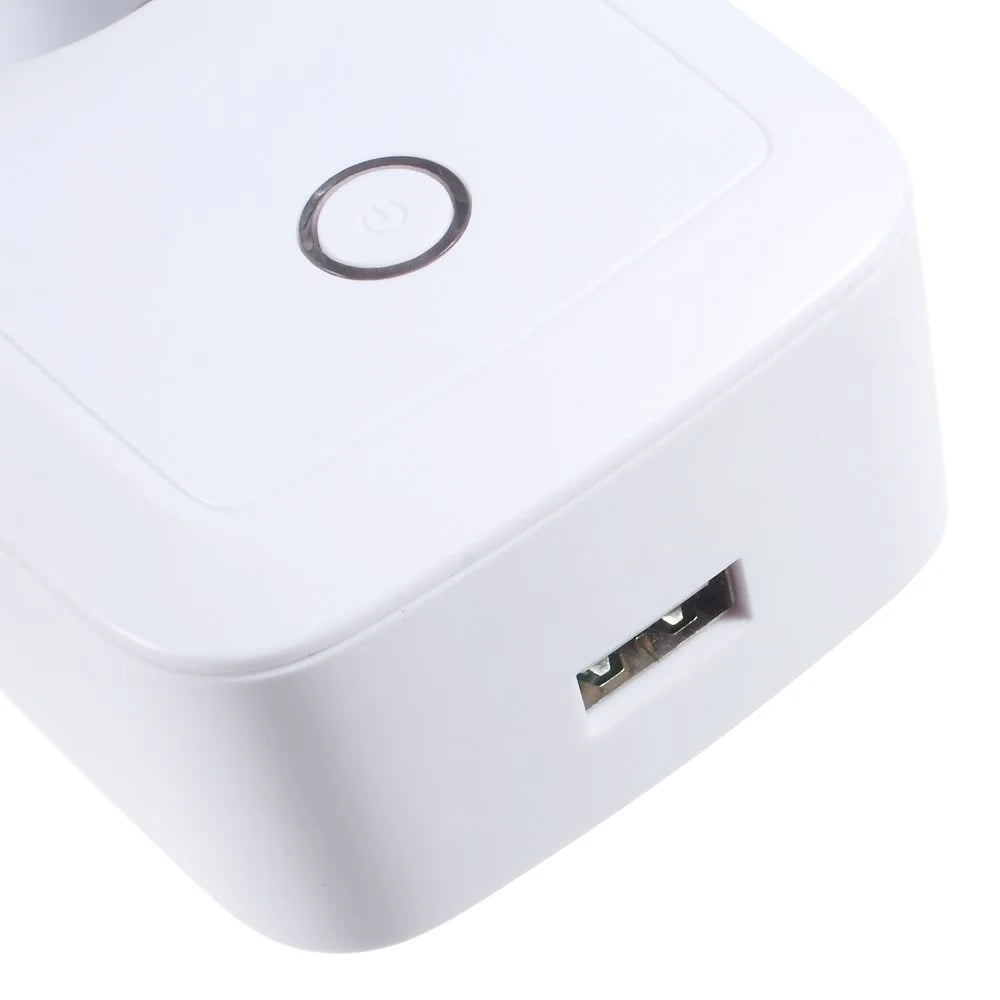 EU Standard Portable WiFi Plug Smart Home/Office Wireless Power Socket for iOS and Android - 3