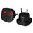 10Pcs / Set UK to EU AC Power Travel Plug Adapter Socket Converters - Black - 5