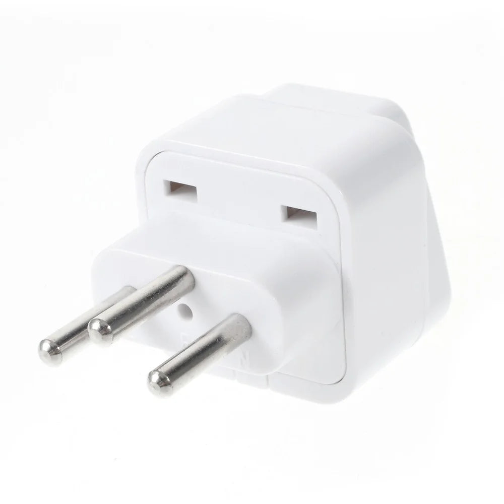 USA to Switzerland Travel Adapter Plug - White - 2