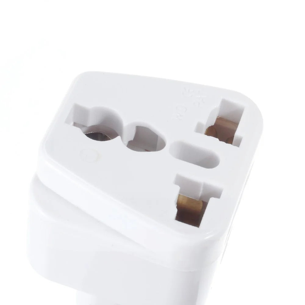 USA to Switzerland Travel Adapter Plug - White - 3