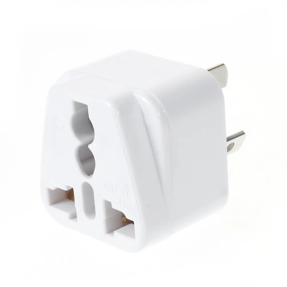 WD16W Universal UK/US/EU Plug to AU Plug Conversion Adapter Travel Power Adapter - White - 1