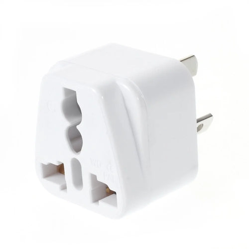 WD16W Universal UK/US/EU Plug to AU Plug Conversion Adapter Travel Power Adapter - White - 1