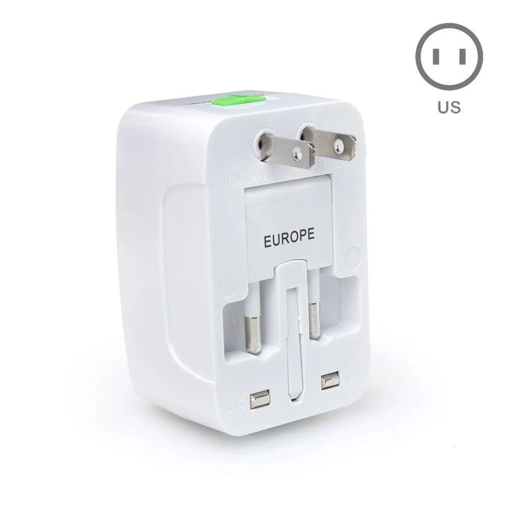 Universal Travel Power Adapter Converter with Dual USB Ports - 2