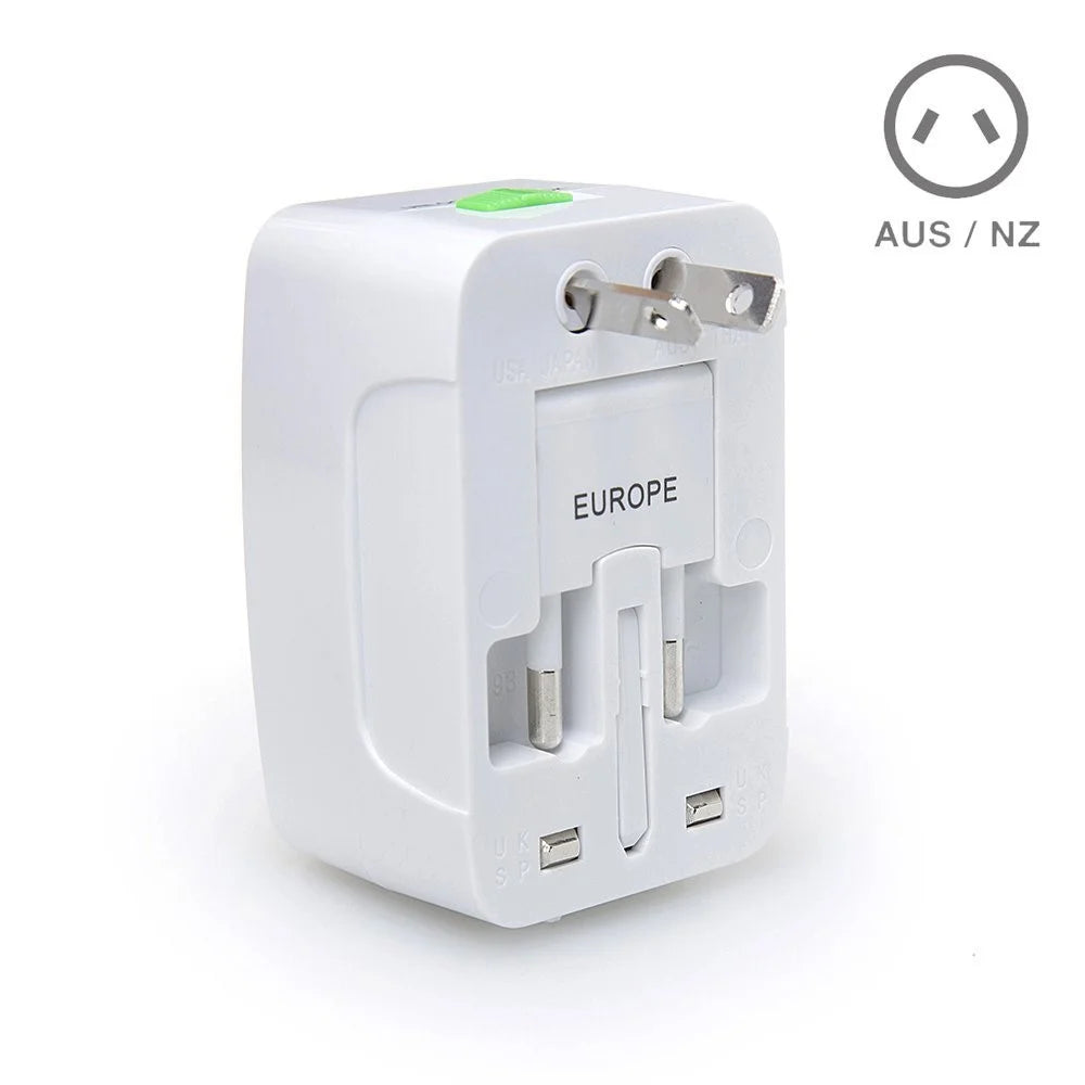 Universal Travel Power Adapter Converter with Dual USB Ports - 6