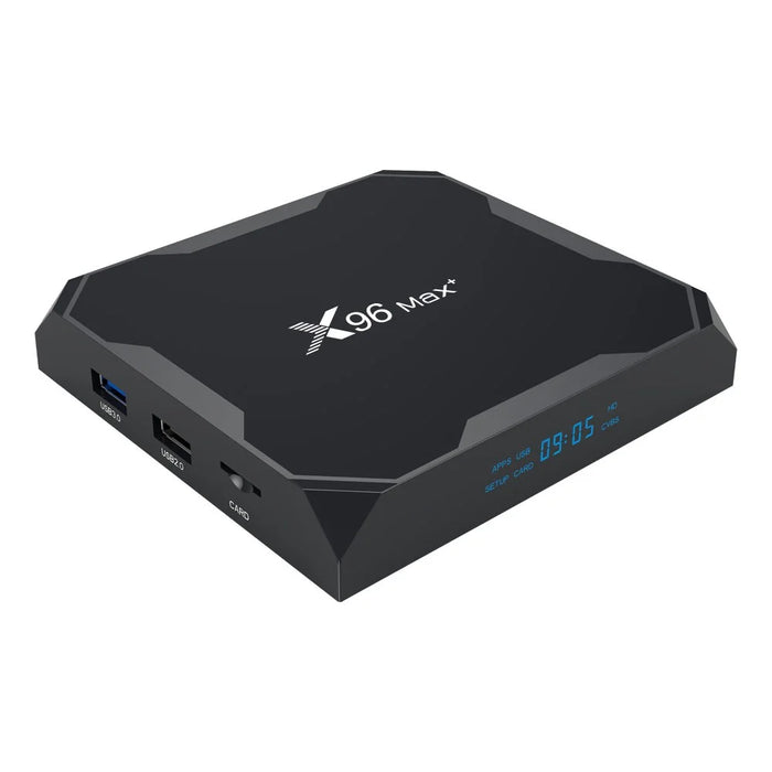 X96 MAX+ Amlogic S905X3 Quad Core Android 9.0 Bluetooth-compatible TV Box WiFi Media Player 4+64GB - US Plug - 1