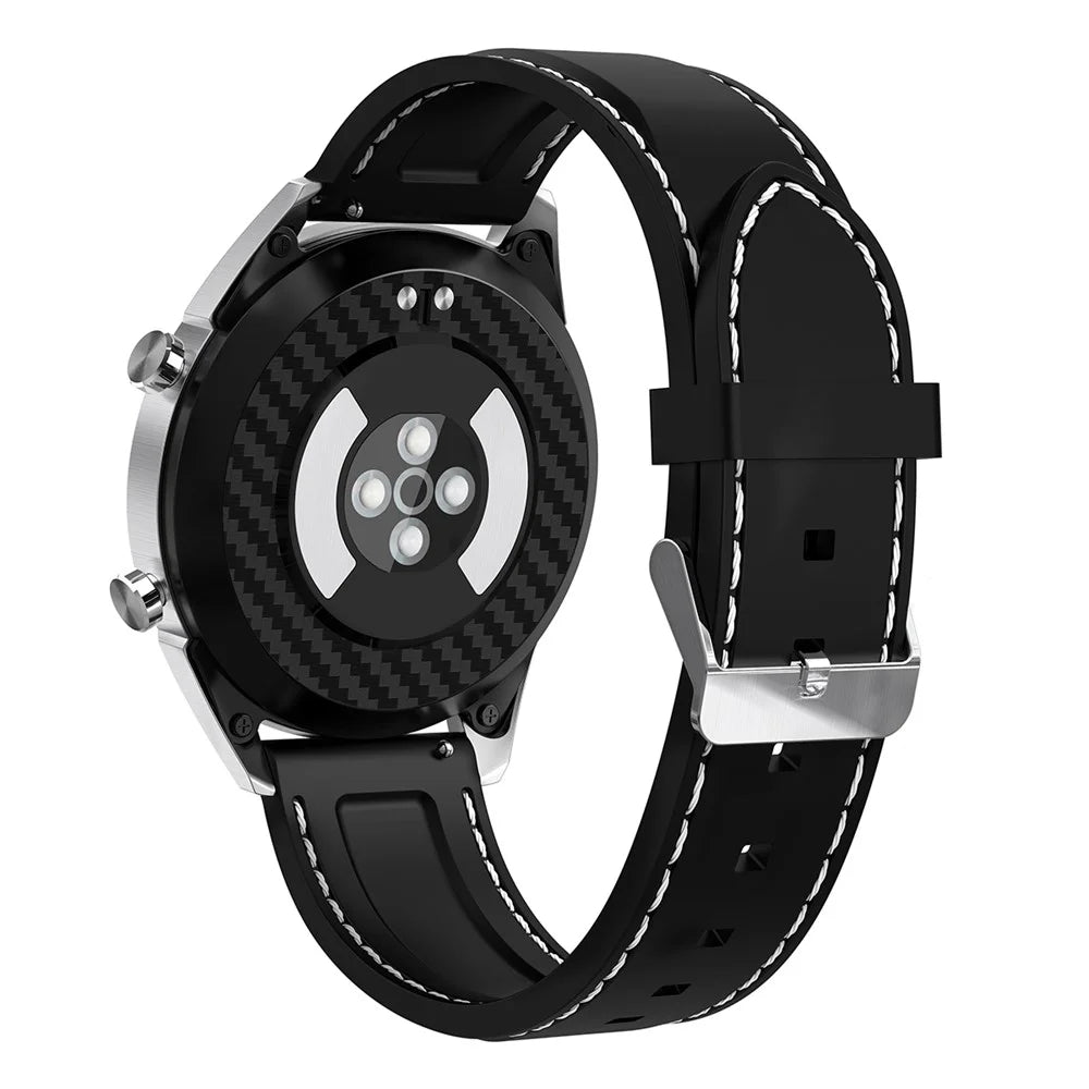 Y28 Multifunctional ECG Heart Rate Blood Pressure Monitor Bracelet (Silicone Wristband) - Black / Silver - 4