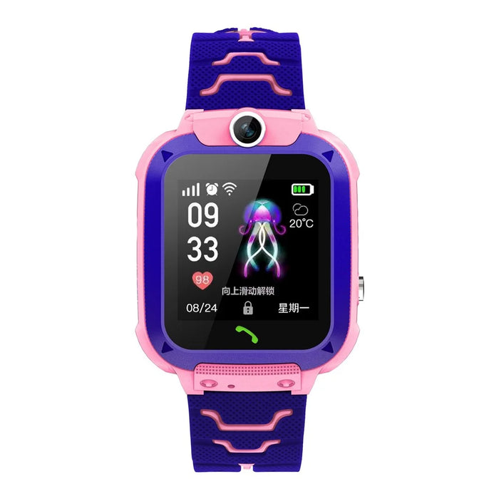 Q12 1.44-inch Touch Screen IP67 Waterproof Smart Watch Multifunction Children Positioning Wrist Watch Bracelet - Pink - 2