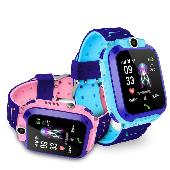 Q12 1.44-inch Touch Screen IP67 Waterproof Smart Watch Multifunction Children Positioning Wrist Watch Bracelet - Pink - 4