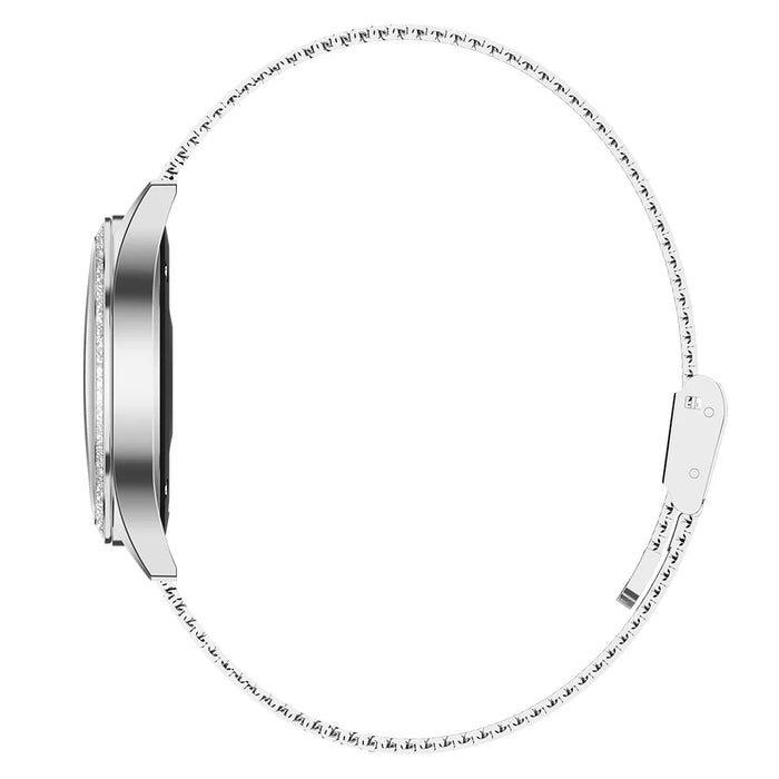 KW20 Multi-function Health Tracker IP68 Waterproof Bluetooth-compatible Smart Watch [Stainless Steel Strap] - Silver - 5