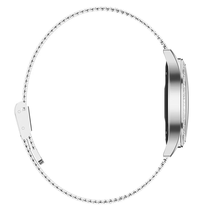 KW20 Multi-function Health Tracker IP68 Waterproof Bluetooth-compatible Smart Watch [Stainless Steel Strap] - Silver - 6