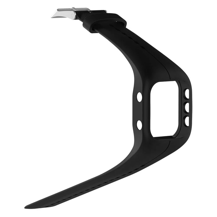For Polar A300 Pin Buckle Silicone Wrist Watchband Replacement - Black - 3