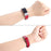 For Fitbit Charge 2 Genuine Leather Watch Band Replacement Wrist Strap Replacement - Red - 5