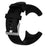 Flexible Silicone Watch Strap with Spring Bars and Screws for Suunto Core All Black - Black - 2