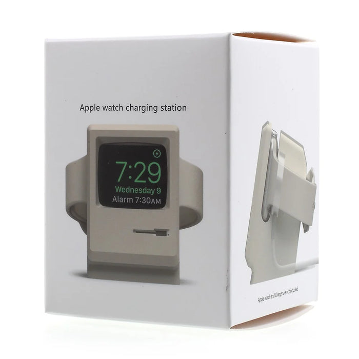 Silicone Desktop Mount Charging Stand for Apple Watch - Black - 6