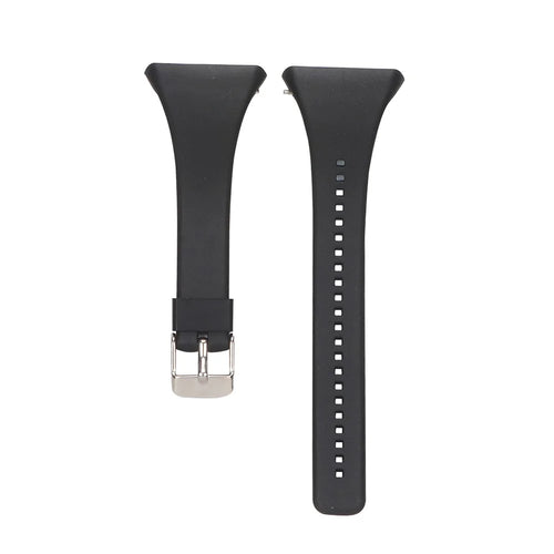 Soft Silicone Wrist Watch Band Strap for Polar FT4 / FT7 - Black - 1