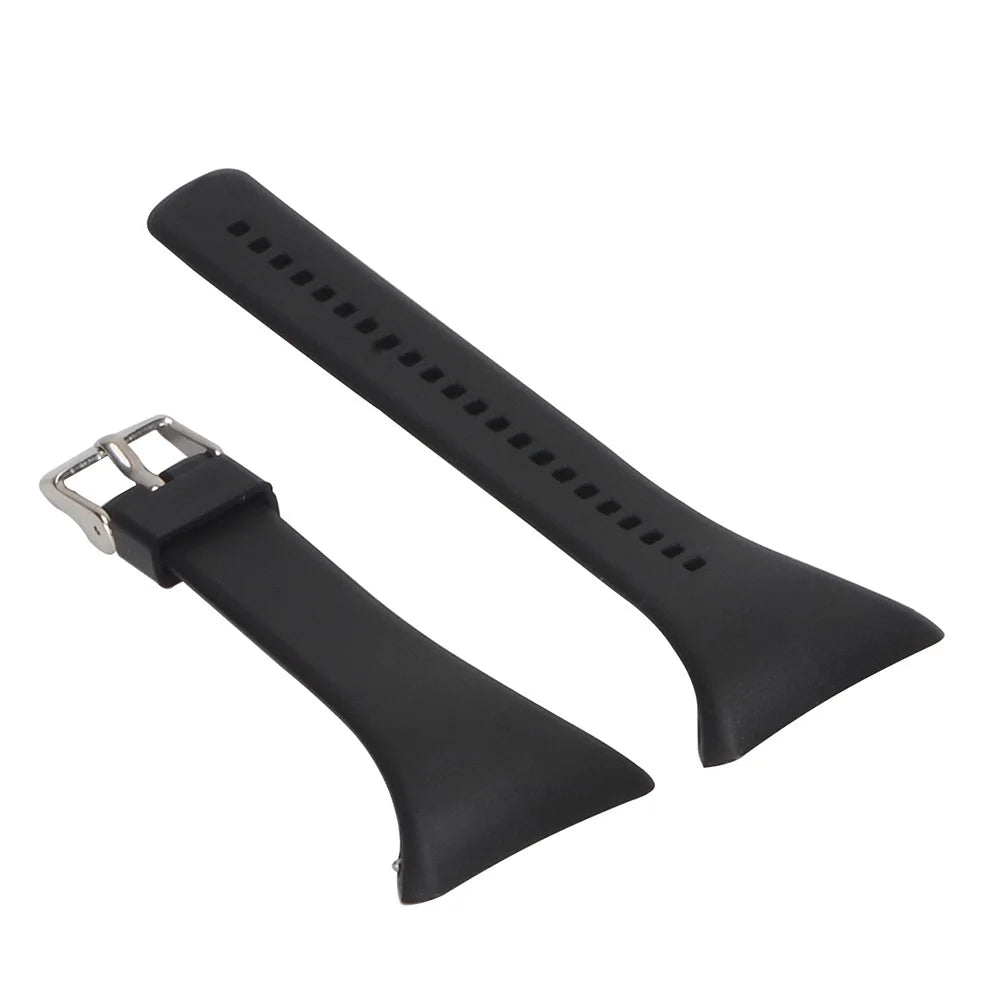 Soft Silicone Wrist Watch Band Strap for Polar FT4 / FT7 - Black - 4