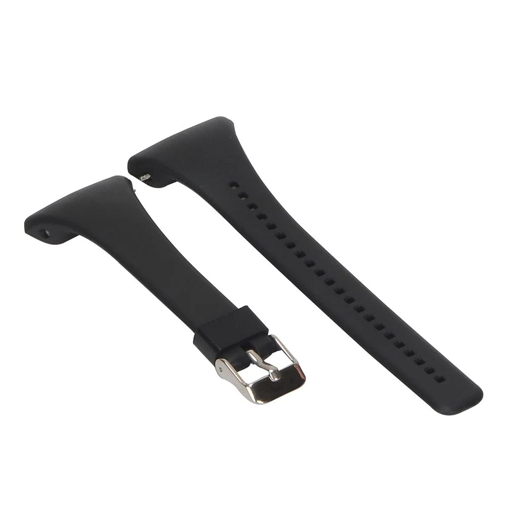 Soft Silicone Wrist Watch Band Strap for Polar FT4 / FT7 - Black - 5