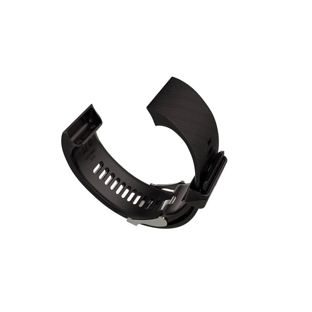 Flexible Silicone Watch Strap for Garmin Forerunner 35, Replacement Wrist Band with Adjustable Pin Buckle - Black - 1